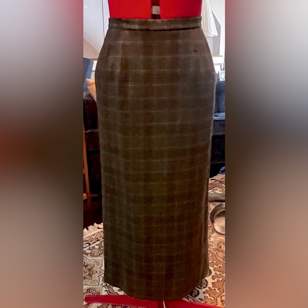 Pendleton plaid wool midi maxi skirt 8